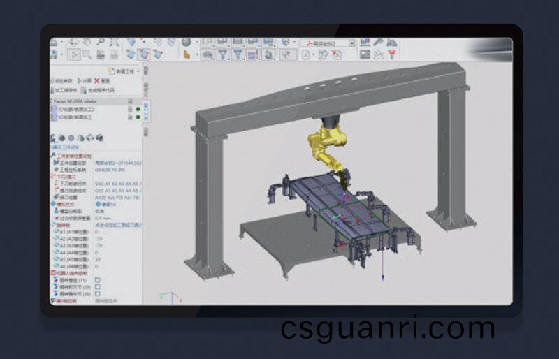 三維機器人激光(guang)切割機,三維激光切割機,3D激光切割機,離線編程(cheng)輭件